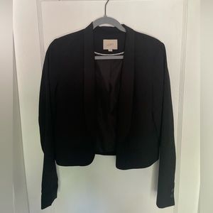 Loft cropped black blazer (size 0)